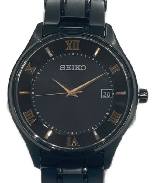 SEIKO（セイコー）SEIKO (セイコー) 腕時計 ブラックの古着・服飾アイテム