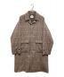 MONKEY TIME（モンキータイム）の古着「CHECK MELTON SOUTIEN COLLAR COAT」｜ベージュ