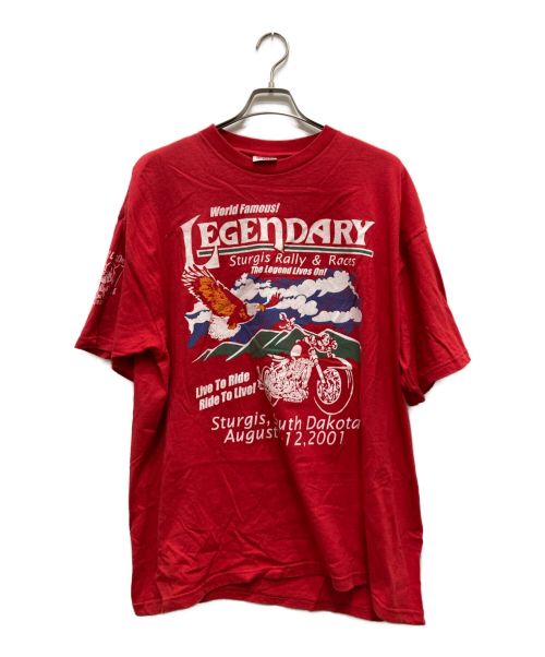 Disney STORE（ディズニーストア）Disney STORE (ディズニーストア) ヴィンテージプリントTシャツ レッド サイズ:2Xの古着・服飾アイテム