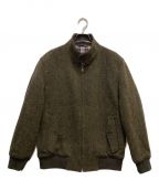 THE SCOTCH HOUSE×Harris Tweedザ スコッチハウス×ハリスツイード）の古着「G-9 ハリントンジャケット」｜グリーン