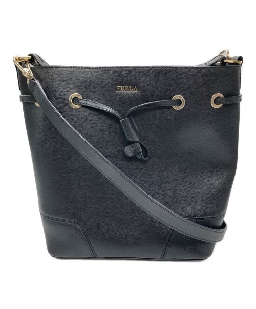 FURLA（フルラ）FURLA (フルラ) ステイシーショルダーバッグ ブラックの古着・服飾アイテム