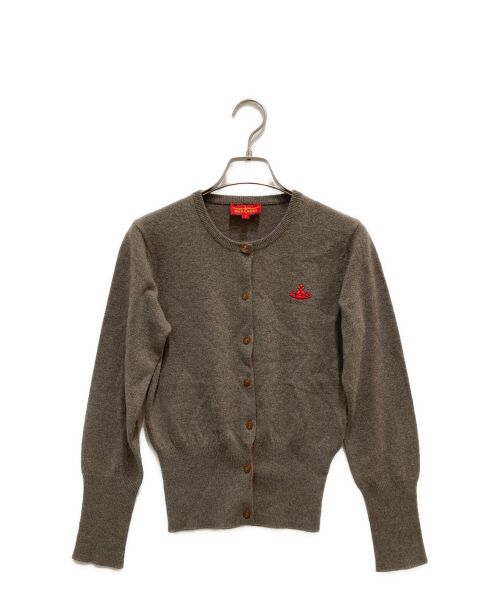 Vivienne Westwood RED LABEL（ヴィヴィアンウエストウッドレッドレーベル）Vivienne Westwood RED LABEL (ヴィヴィアンウエストウッドレッドレーベル) カシミヤニットカーディガン モカ サイズ:Mの古着・服飾アイテム