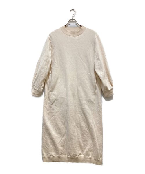 UNFIL（アンフィル）UNFIL (アンフィル) vintage cotton fleece sweatdress アイボリーの古着・服飾アイテム