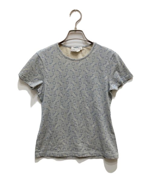 CELINE（セリーヌ）CELINE (セリーヌ) マカダムプリントTシャツ スカイブルー サイズ:Mの古着・服飾アイテム