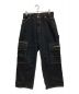 X-LARGE（エクストララージ）の古着「EMBROIDERED DENIM CARGO PANTS」｜ブラック