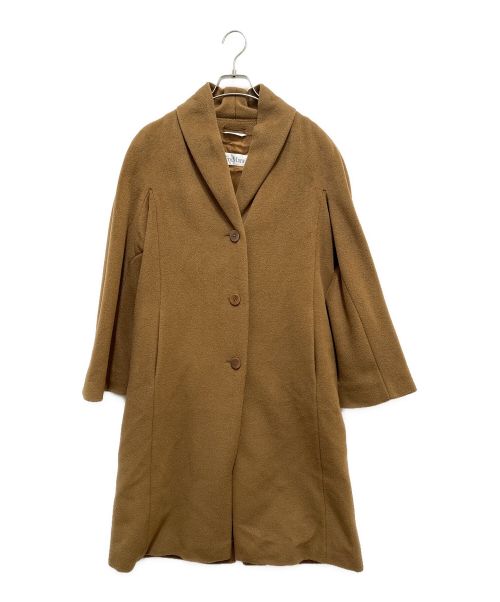 MaxMara（マックスマーラ）MaxMara (マックスマーラ) カシミヤ混ウールコート ベージュ サイズ:US 2の古着・服飾アイテム