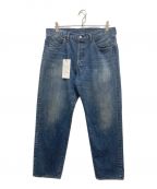 A.PRESSEアプレッセ）の古着「Washed Denim Pants E」｜インディゴ