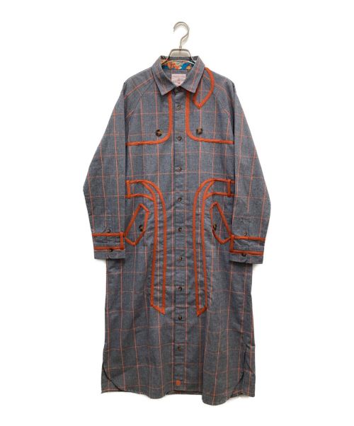 KAWATANI SHIRT（カワタニシャツ）KAWATANI SHIRT (カワタニシャツ) デザインシャツワンピース グレー サイズ:Mの古着・服飾アイテム