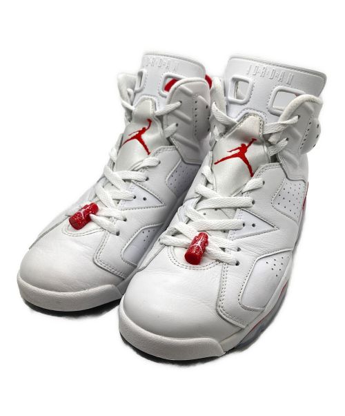 NIKE（ナイキ）NIKE (ナイキ) Air Jordan 6 White and University Red/Red Oreo レッド×ホワイト サイズ:27.5の古着・服飾アイテム