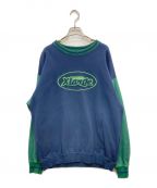 X-LARGEエクストララージ）の古着「RETRO CREWNECK SWEAT / レトロクルーネックスウェット」｜ネイビー×グリーン