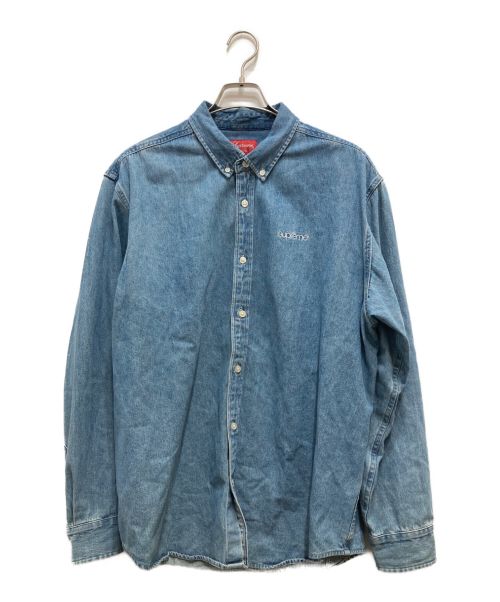 SUPREME（シュプリーム）SUPREME (シュプリーム) Classic Logo Denim Shirt インディゴ サイズ:Lの古着・服飾アイテム