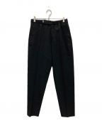 Graphpaperグラフペーパー）の古着「Selvage Wool Slim Waisted Chef Pants」｜ブラック