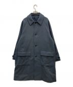 STEVEN ALANスティーブンアラン）の古着「FLAT MELTON CAMP COLLAR BALMACAAN COAT/フラットメルトン キャンプカラー バルマカーンコート」｜グレー