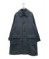 STEVEN ALAN（スティーブンアラン）の古着「FLAT MELTON CAMP COLLAR BALMACAAN COAT/フラットメルトン キャンプカラー バルマカーンコート」｜グレー