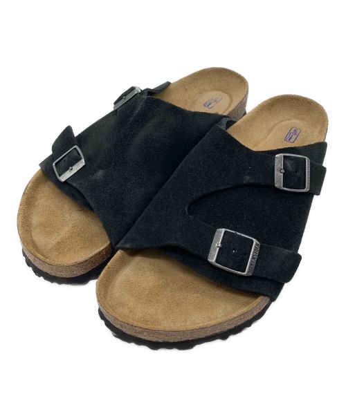 BIRKENSTOCK（ビルケンシュトック）BIRKENSTOCK (ビルケンシュトック) スウェードサンダル ブラック サイズ:41の古着・服飾アイテム