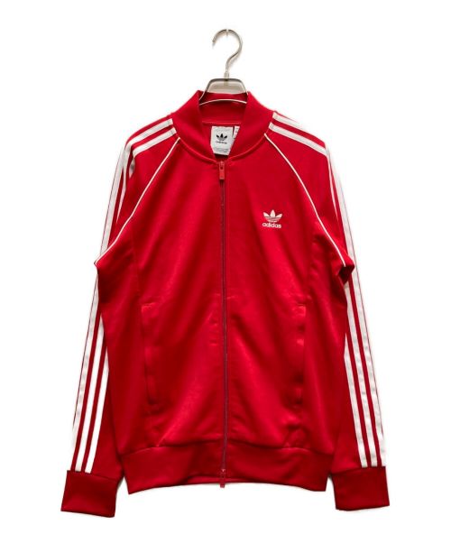 adidas（アディダス）adidas (アディダス) トラックジャケット レッド サイズ:Lの古着・服飾アイテム