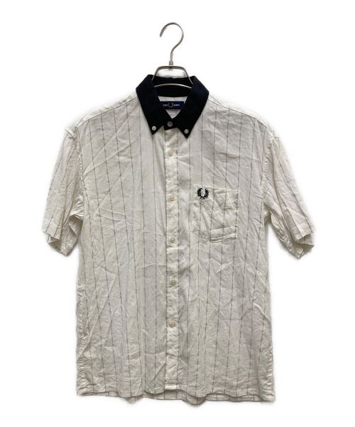 FRED PERRY（フレッドペリー）FRED PERRY (フレッドペリー) B.D SHORT SLEEVE SHIRTS/ボタンダウンショートスリーブシャツ ホワイト サイズ:Sの古着・服飾アイテム