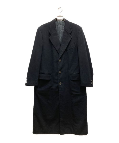 GIORGIO ARMANI（ジョルジョアルマーニ）GIORGIO ARMANI (ジョルジョアルマーニ) カシミヤチェスターコート ネイビー サイズ:46の古着・服飾アイテム