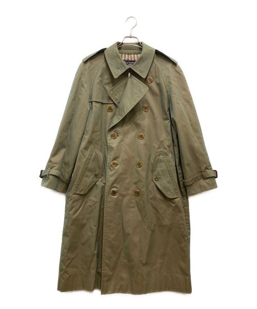 Burberry's（バーバリーズ）Burberry's (バーバリーズ) タマムシ色トレンチコート オリーブ サイズ:175cmの古着・服飾アイテム