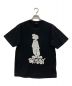 stussy（ステューシー）の古着「シャドーマンプリントTシャツ」｜ブラック