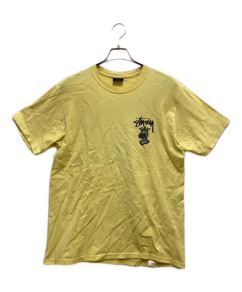 stussy（ステューシー）stussy (ステューシー) プリントTシャツ イエロー サイズ:Mの古着・服飾アイテム