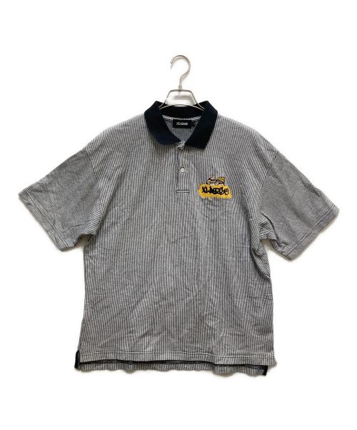 X-LARGE（エクストララージ）X-LARGE (エクストララージ) EMBROIDERY BOMB POLO SHIRT ブラック サイズ:Lの古着・服飾アイテム