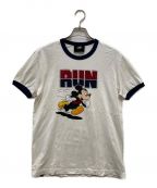 DOLCE & GABBANA×DISNEYドルチェ＆ガッバーナ×ディズニー）の古着「リンガーTシャツ」｜ホワイト