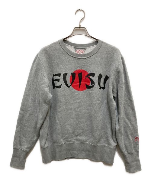 EVISU（エビス）EVISU (エビス) クルーネックロゴスウェット グレー サイズ:Lの古着・服飾アイテム