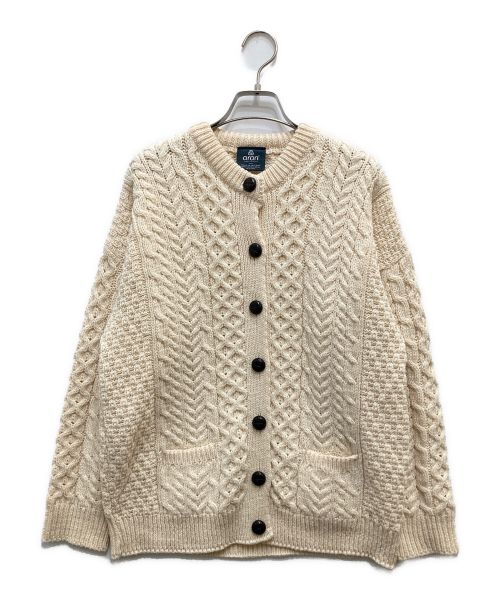 aran WOOLLEN MILLS（アラン ウーレンミルズ）aran WOOLLEN MILLS (アラン ウーレンミルズ) アランニットカーディガン アイボリー サイズ:Sの古着・服飾アイテム