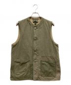 NIGEL CABOURNナイジェルケーボン）の古着「JERKIN VEST MIX/ジャーキンベストミックス」｜オリーブ