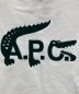 中古・古着 A.P.C. (アー・ペー・セー) LACOSTE (ラコステ) コラボロゴスウェット ホワイト サイズ:XS：9000円