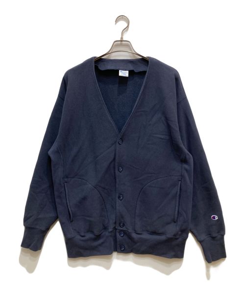 Champion REVERSE WEAVE（チャンピオンリバースウィーブ）Champion REVERSE WEAVE (チャンピオンリバースウィーブ) 別注スウェットカーディガン ネイビー サイズ:XLの古着・服飾アイテム