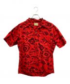 ui maikaiウイマイカイ）の古着「メタル釦コットンアロハシャツ」｜レッド