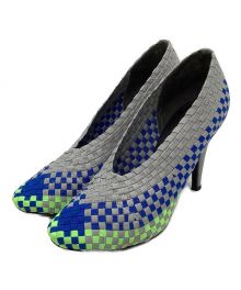 ALEXANDER WANG（アレキサンダーワン）の古着「Woven Fabric Carla Pumps」｜グレー×ブルー