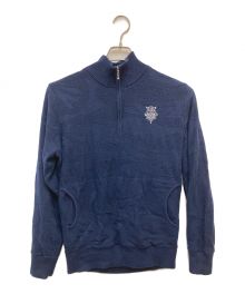 BEAMS GOLF PURPLE LABEL（ビームス ゴルフ パープル レーベル）の古着「ハーフジップニットプルオーバー」｜ネイビー