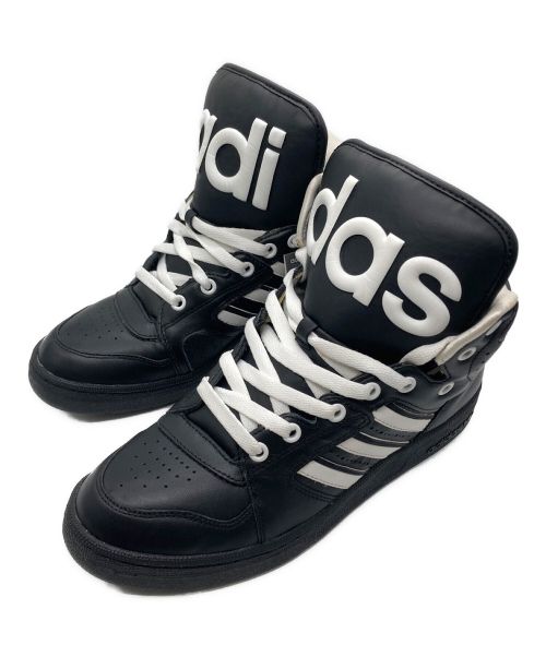 adidas（アディダス）adidas (アディダス) JEREMY SCOTT (ジェレミースコット) INSTINCT HI ブラック×ホワイト サイズ:25.5cmの古着・服飾アイテム