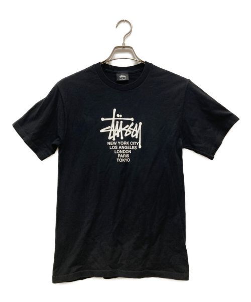 stussy（ステューシー）stussy (ステューシー) ロゴプリントTシャツ ブラック サイズ:Ｓの古着・服飾アイテム