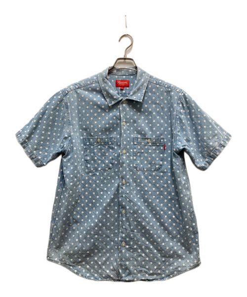 SUPREME（シュプリーム）SUPREME (シュプリーム) 18SS Polka Dot Denim Shirt/ポルカドットデニムシャツ スカイブルー サイズ:Mの古着・服飾アイテム