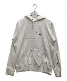 Champion REVERSE WEAVE（チャンピオンリバースウィーブ）の古着「プルオーバーパーカー」｜ホワイト