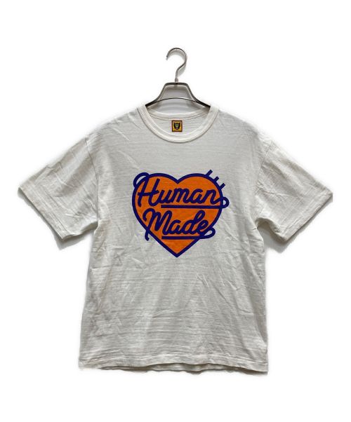 HUMAN MADE（ヒューマンメイド）HUMAN MADE (ヒューマンメイド) ハートロゴTシャツ ホワイト サイズ:Lの古着・服飾アイテム