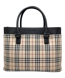 BURBERRY（バーバリー）の古着「ノバチェックハンドバッグ」｜アイボリー×ブラック