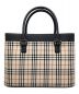 BURBERRY (バーバリー) ノバチェックハンドバッグ アイボリー×ブラック：47000円