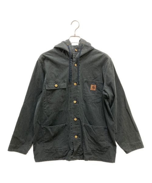 CarHartt（カーハート）CarHartt (カーハート) フーデッドカバーオール ブラック サイズ:Lの古着・服飾アイテム