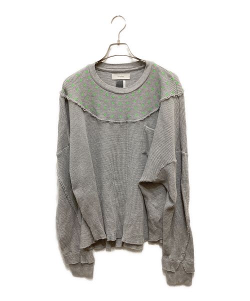 FACETASM（ファセッタズム）FACETASM (ファセッタズム) DOT WAFFLE SWEAT グレー サイズ:5の古着・服飾アイテム