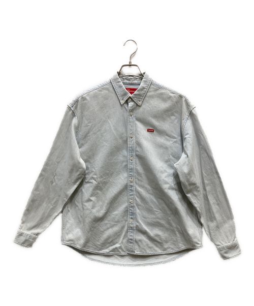 SUPREME（シュプリーム）SUPREME (シュプリーム) Small Box denim Shirt/スモールボックスデニムシャツ スカイブルー サイズ:Sの古着・服飾アイテム