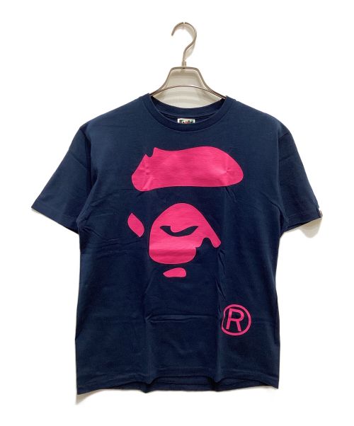 BAPE BY A BATHING APE（ベイプバイアベイシングエイプ）BAPE BY A BATHING APE (ベイプバイアベイシングエイプ) 猿顔プリントTシャツ ネイビー サイズ:Lの古着・服飾アイテム