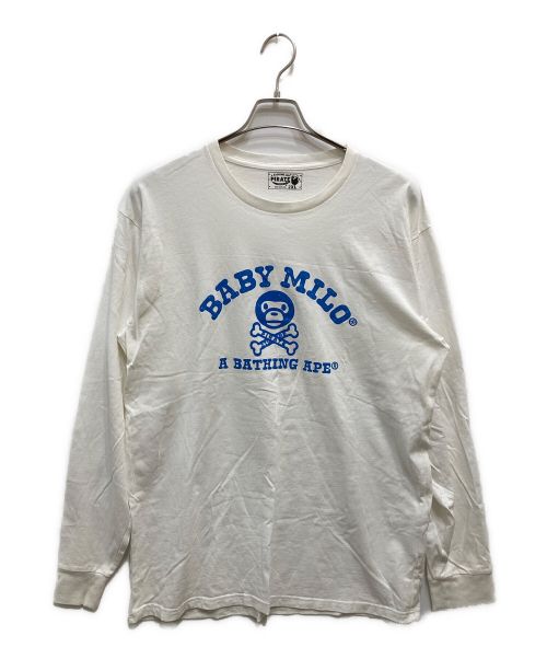 A BATHING APE PIRATE（アベイシングエイプ パイレーツ）A BATHING APE PIRATE (アベイシングエイプ パイレーツ) ロングスリーブTシャツ ホワイト サイズ:2XLの古着・服飾アイテム