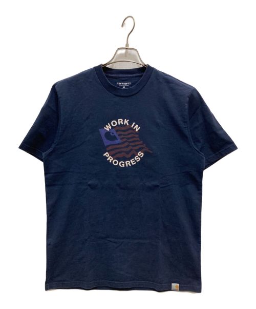 CarHartt（カーハート）CarHartt (カーハート) プリントTシャツ ネイビー サイズ:Mの古着・服飾アイテム