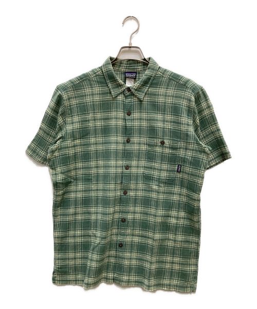 Patagonia（パタゴニア）Patagonia (パタゴニア) 半袖シャツ グリーン サイズ:Lの古着・服飾アイテム