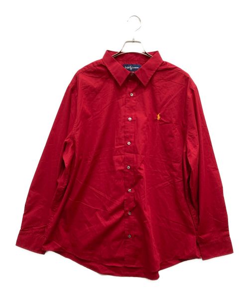 RALPH LAUREN（ラルフローレン）RALPH LAUREN (ラルフローレン) オーバーサイズシャツ レッド サイズ:XXLの古着・服飾アイテム